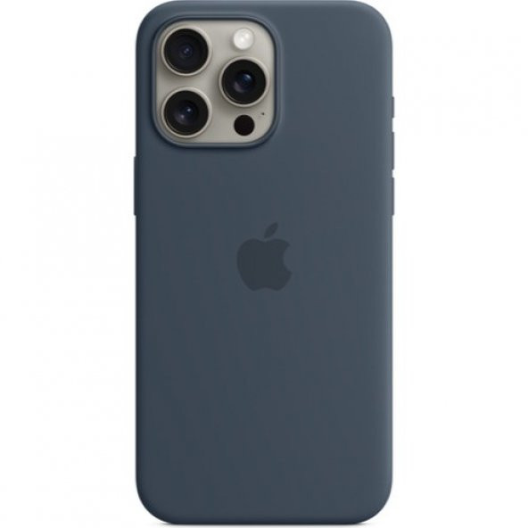 IPHONE 15 PRO MAX SİLİCONE CASE STORM BLUE