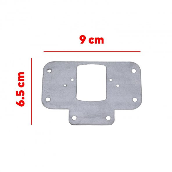 Dolap Kapak Taş Menteşe Tamir Sacı Nobel Pratik Onarım Kiti Yuva Tablası 6,5x9 - 2