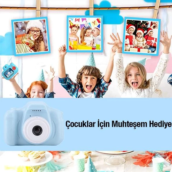 Polham 1080P 8GB Hafıza Kartlı Fotoğraf ve Video Kamerası, Oyunlu, Çoklu Filtreli Kamera, 1000Mah Şarjlı - 8