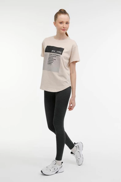 Lumberjack WB BSC 26CT125 3PR Kadın Tayt Antrasit Melanj XS-XL - 5