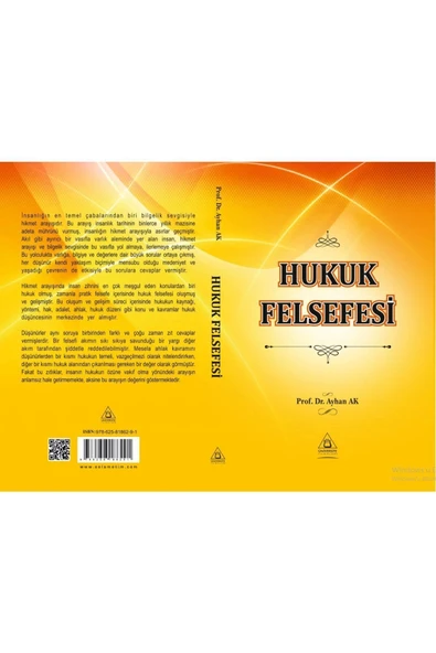 HUKUK FELSEFESİ   PROF.DR.AYHAN AK- ÜNİVERSİTE YAYINLARI - Resim 2