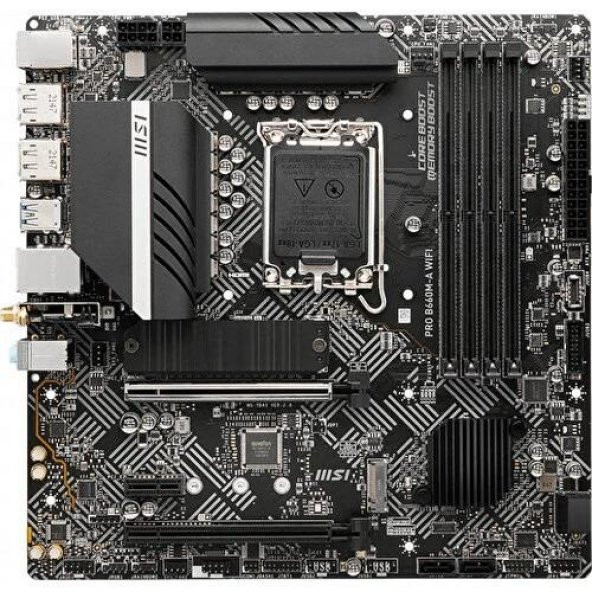 MSI PRO B660M-A D4 Wi-Fi Intel LGA1700 DDR4 Micro ATX Anakart Teşhir - 2