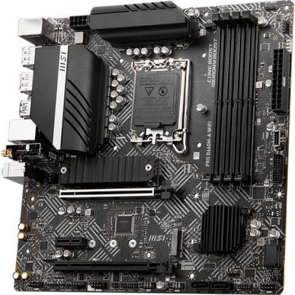 MSI PRO B660M-A D4 Wi-Fi Intel LGA1700 DDR4 Micro ATX Anakart Teşhir - 3