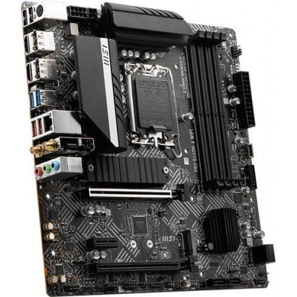 MSI PRO B660M-A D4 Wi-Fi Intel LGA1700 DDR4 Micro ATX Anakart Teşhir - 4