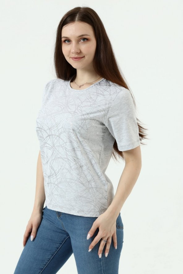 Parlak Baskılı Tişört - 11