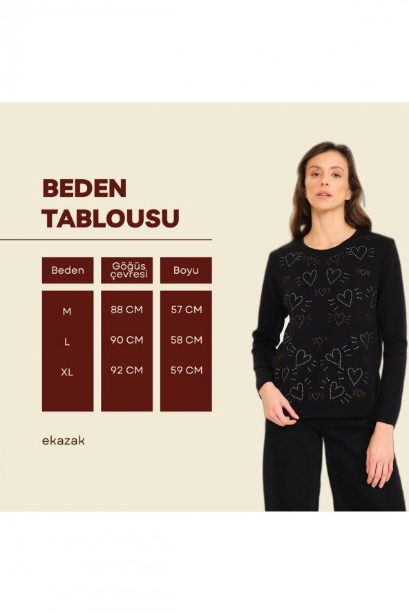 Kadın Yapay Elmas'lı Kazak - 7