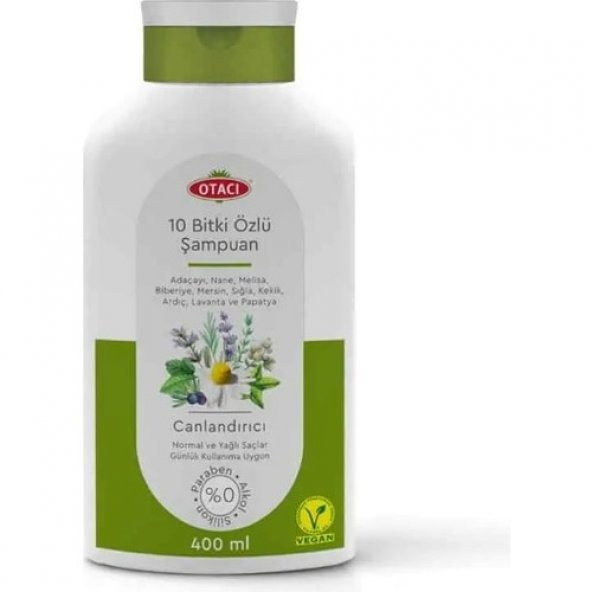 Otacı 10 Bitki Özlü Canlandırıcı Şampuan 400 ml Normal ve Yağlı Saçlar