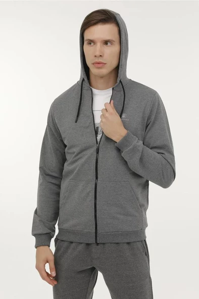 Lumberjack M-SN72 BASIC FZ HOD 3PR Erkek Eşofman Üstü Antrasit S-XXL - 2