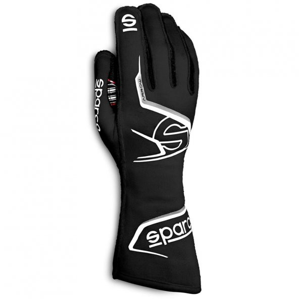 SPARCO ARROW ELDİVEN FİA ONAYLI SİYAH BEYAZ 12  NUMARA