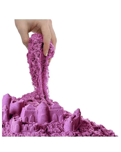 Bubu Kinetik Kum 1000 gr Mor KU0010 - Resim 3