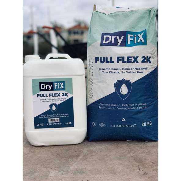 DryFix Full Flex 2K Çift Kompenantlı 30 kg Çimento Esaslı, Polimer Modifiyeli Tam Elastik, Su Yalıtım Harcı - 4
