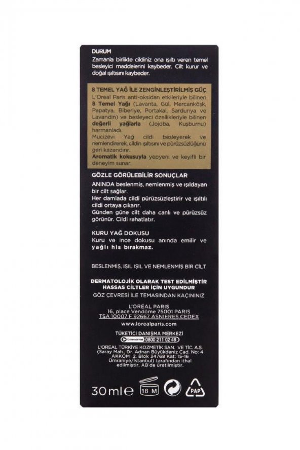 LOreal Paris Mucizevi Yağ Günlük Yüz Bakım Yağı - 5