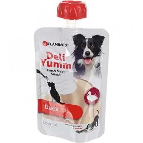 Flamingo Deli Yumm Taze Ördek Etli Sıvı Köpek Ödül Maması 90gr  Skt:08/2025