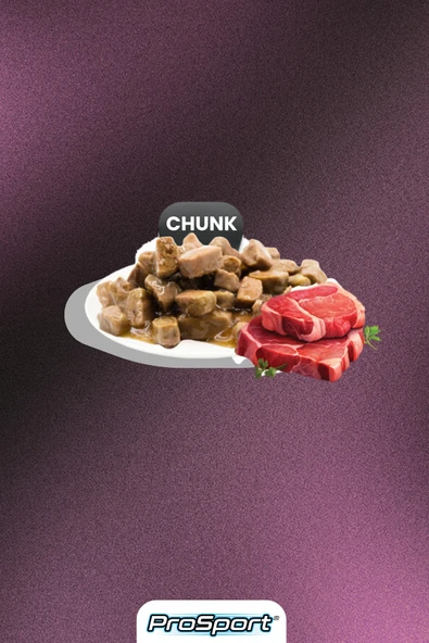 PROSPORT CHUNK SIĞIR ETLİ YETİŞKİN KEDİ KONSERVE MAMA 400GR - 4