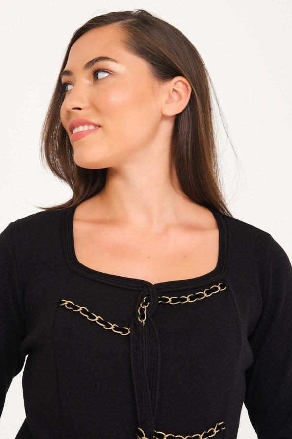 Zincirli Triko Kazak - 5