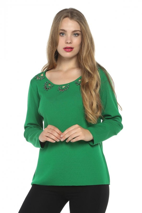 Farklı El Işçliği Triko Kazak - 5