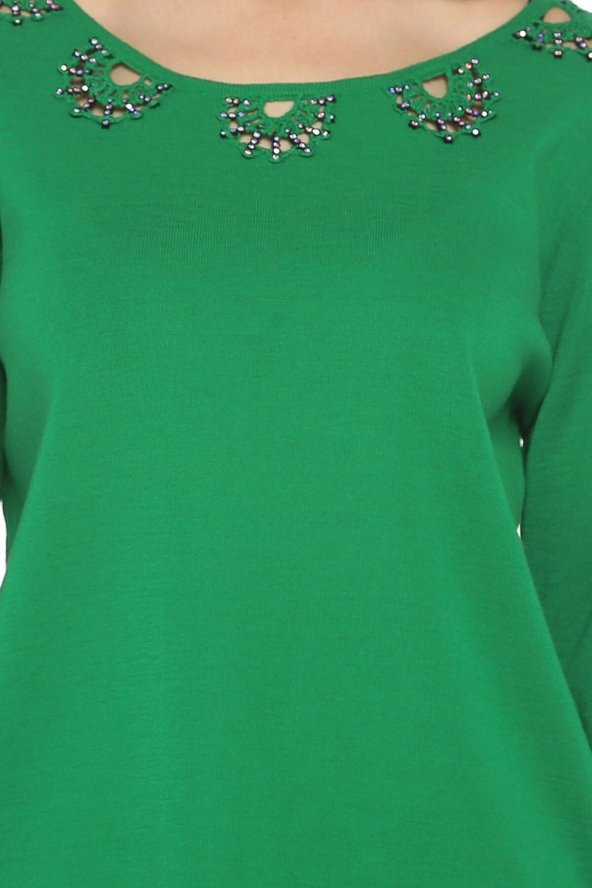 Farklı El Işçliği Triko Kazak - 8