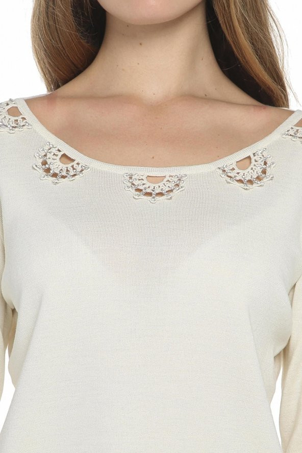 Farklı El Işçliği Triko Kazak - 4