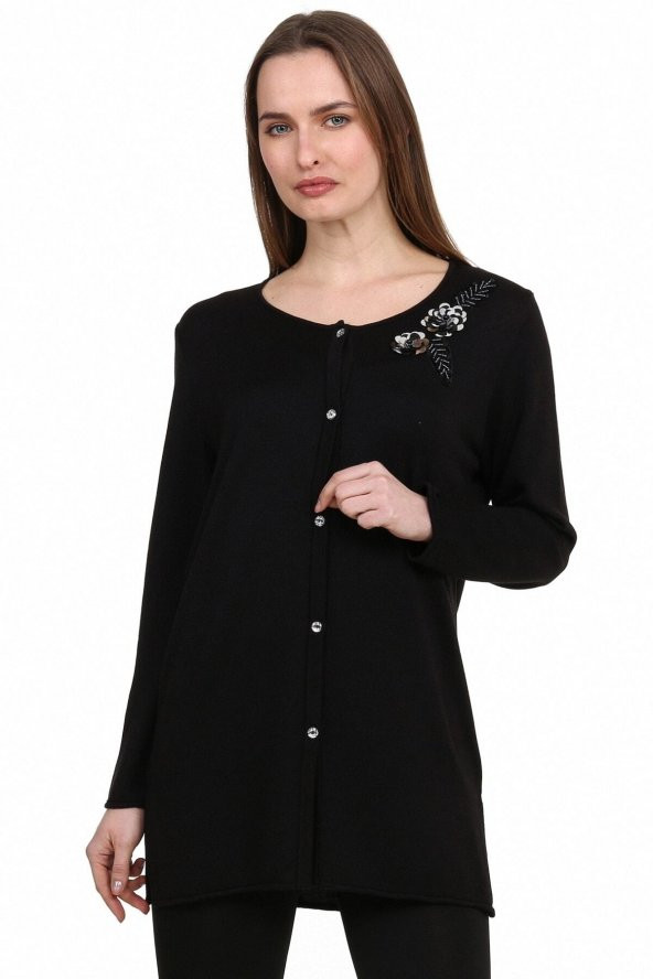 Viscose Payet Ve Boncuk Hırka