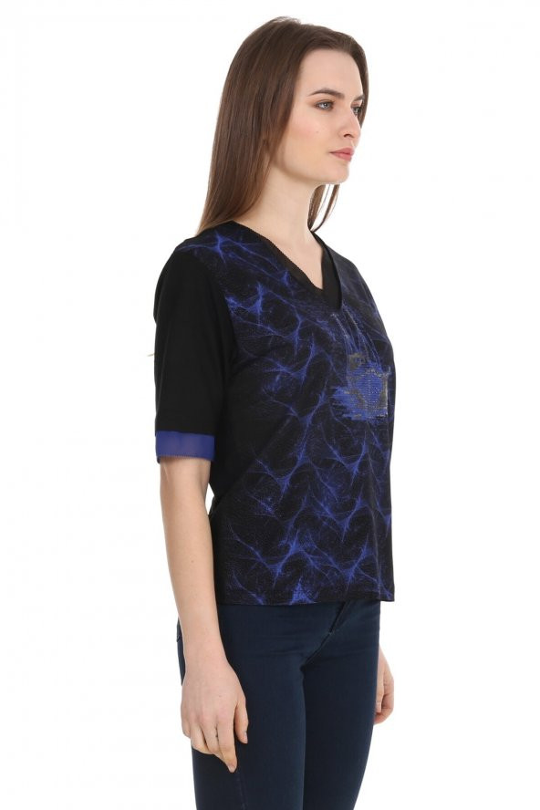Kumsal Baskılı T-shirt - 3
