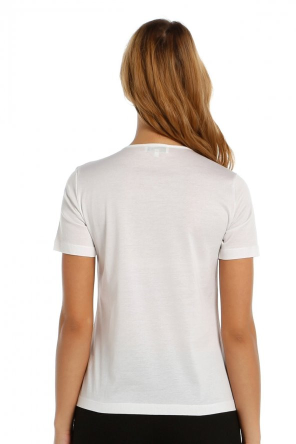 Taş Detaylı T-shirt - 2