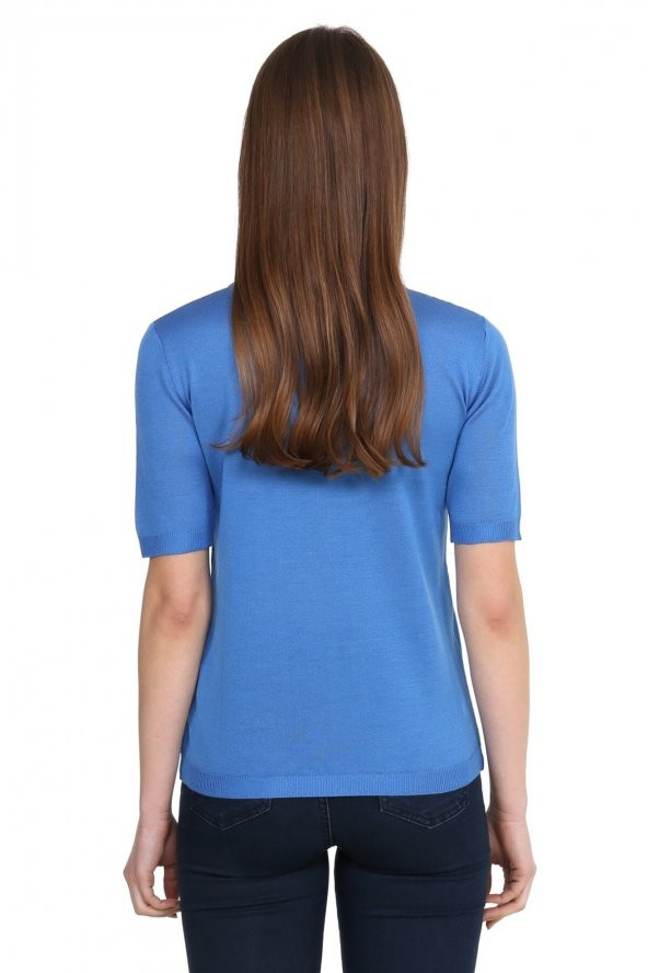 Kristal Taş Bayan Triko Bluz - Resim 11