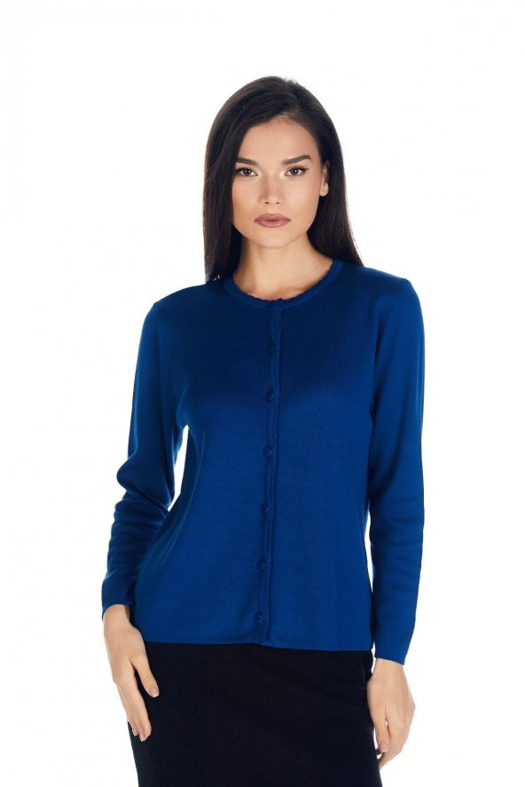 Pamuklu Triko Örme Hırka - 5