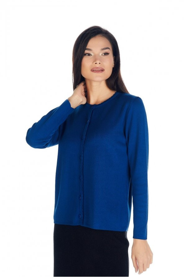 Pamuklu Triko Örme Hırka - 7