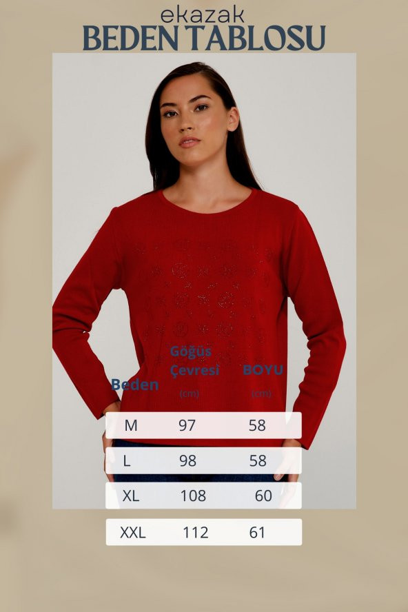 Kristal Taş Hotfix Işlemeli Italyan Yün Bluz - 7