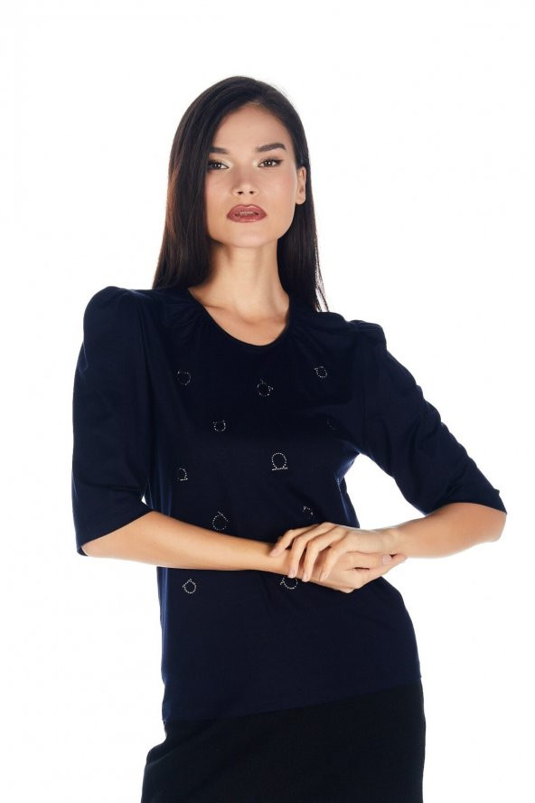 Kadın Hotfix Viskoz-lycra T-shirt - 3