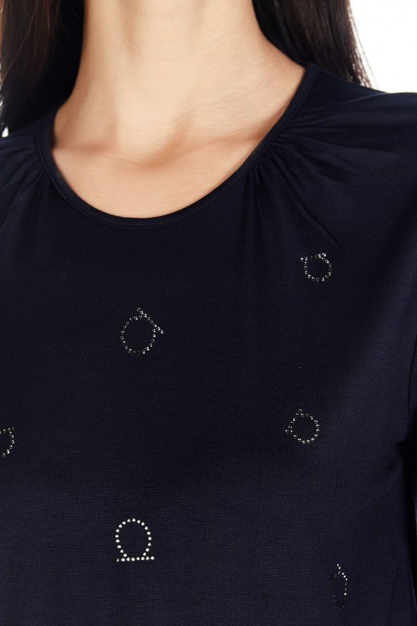 Kadın Hotfix Viskoz-lycra T-shirt - 4