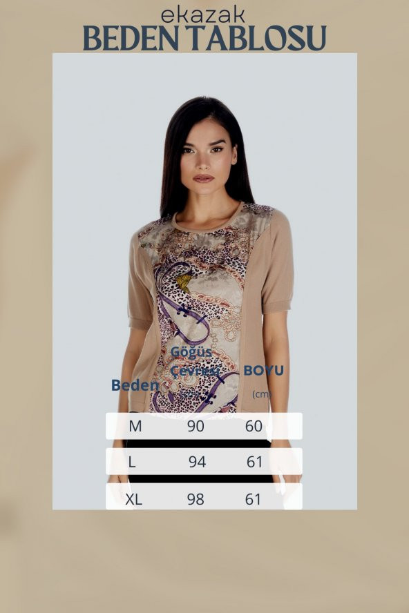 Kadın Japon Stil Pamuk Rayon Lüks Triko Bluz - 5