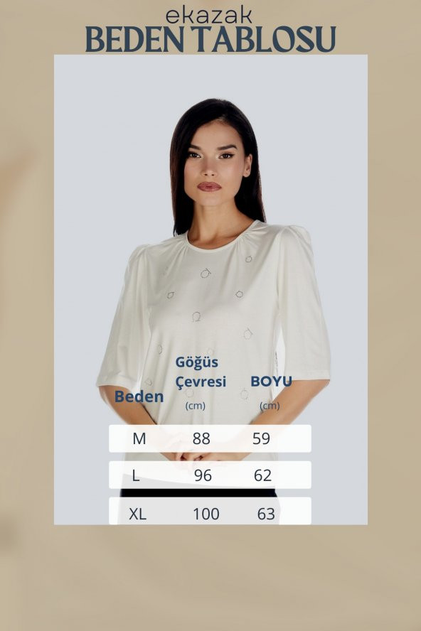 Kadın Hotfix Viskoz-lycra T-shirt - 9