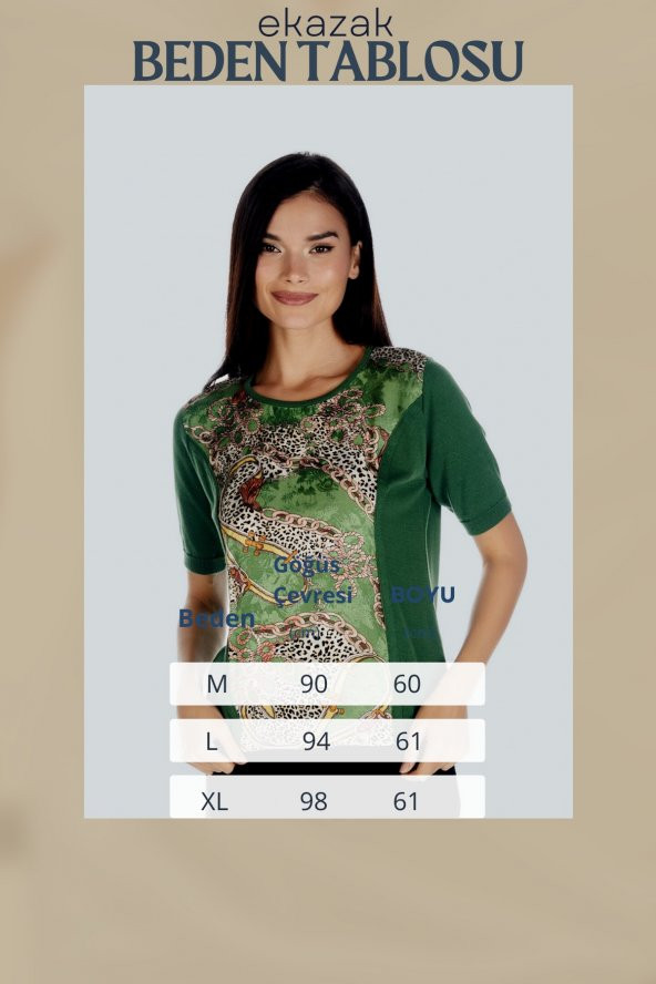 Kadın Japon Stil Pamuk Rayon Lüks Triko Bluz - 10