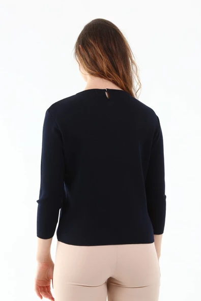 Kadın Kristal (crystalized By Swarovski) Taşlı Triko Kazak - 7