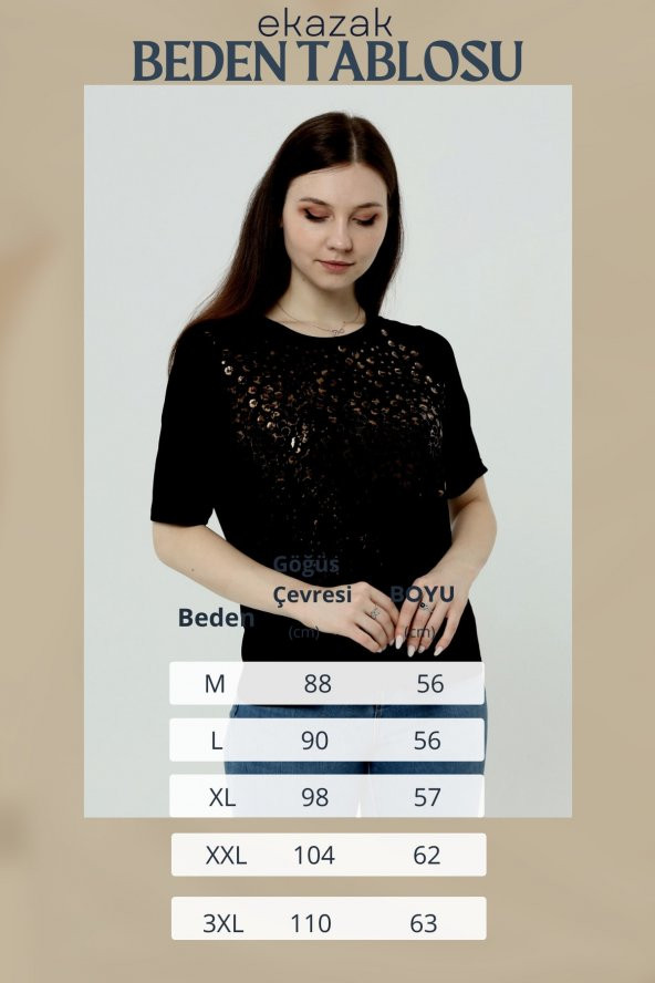 Örme Gold Baskılı Tişört - 7