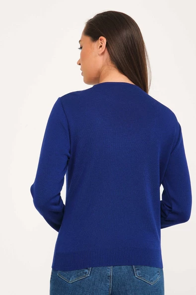 Güpür Dantelli Kristal Triko Kazak - 9