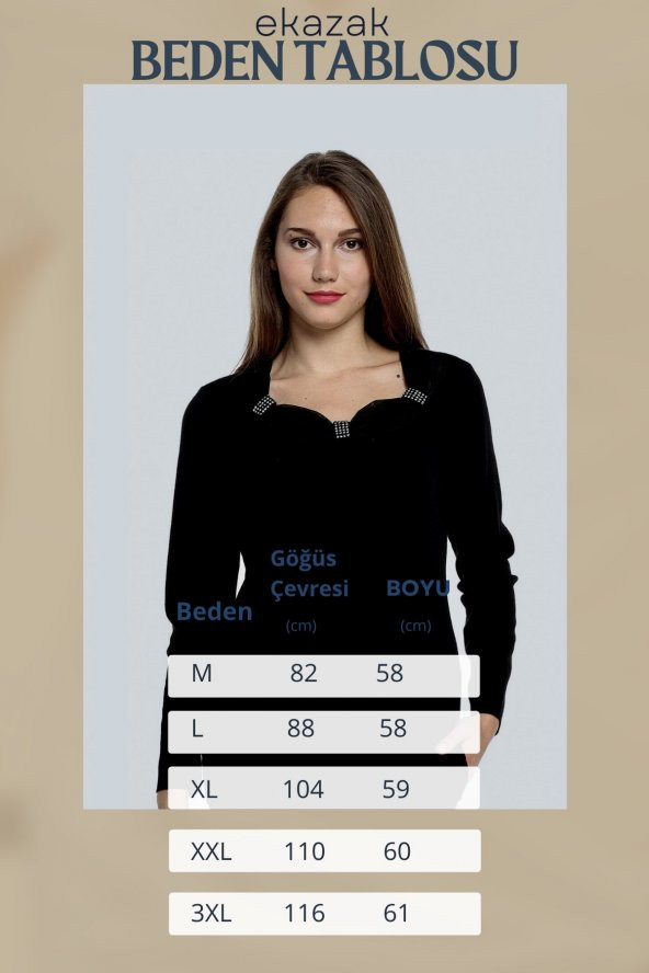 Taş Detaylı Triko Kazak - 5