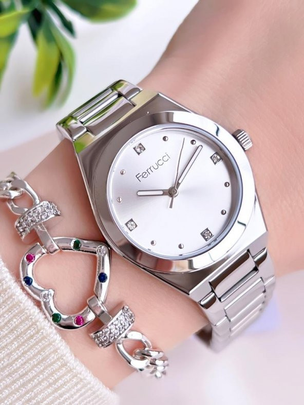BLKT.2.966 Ferrucci Kadın Kol Saat 30 Mt Suya Dayanıklı Çelik Kordon Kararmaz Renk Atmaz+Bileklik ürün görseli