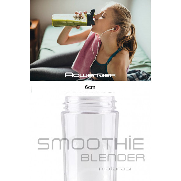 Rowenger Smoothie Blender Matarası Şişesi Arçelik Beko Grundig Vestel Goldmaster Schafer Homend RO-600 - 5