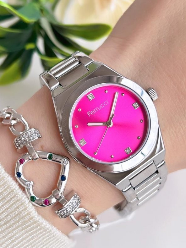 BLKT.2.967 Ferrucci Kadın Kol Saat 30 Mt Suya Dayanıklı Çelik Kordon Kararmaz Renk Atmaz+Bileklik ürün görseli