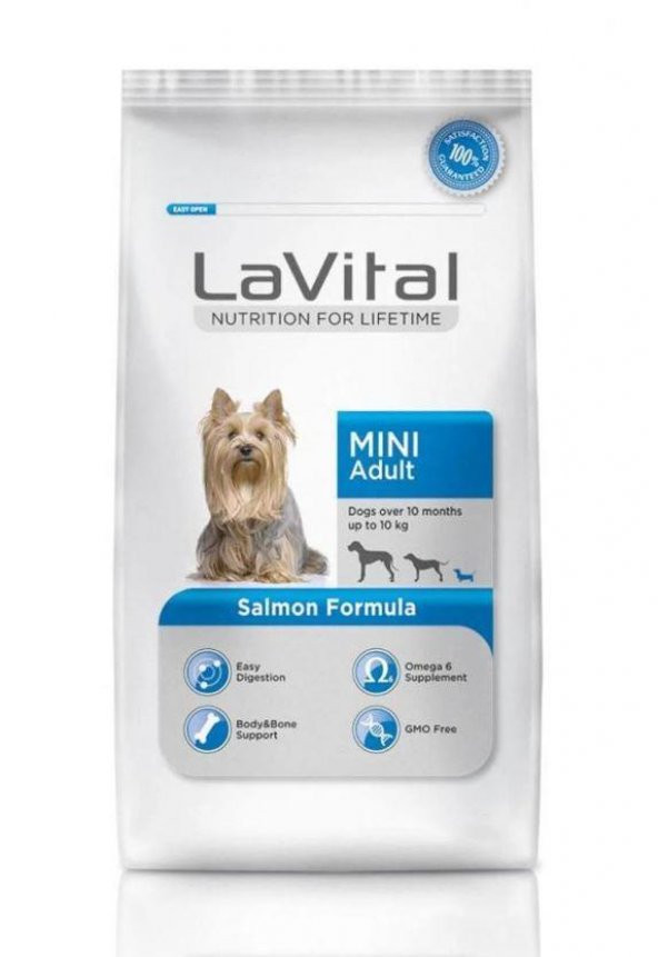 Lavital Mini Adult Somonlu Köpek Maması 1.5 Kg