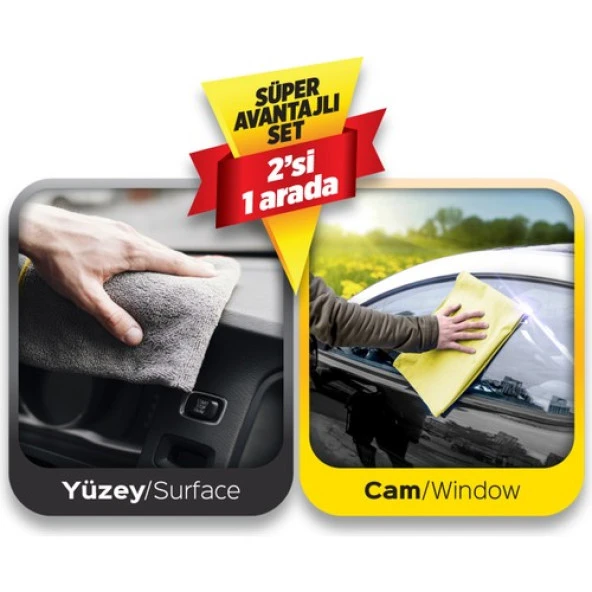 Automix Profiber Cam + Detay  Temizlik Bezi - 2