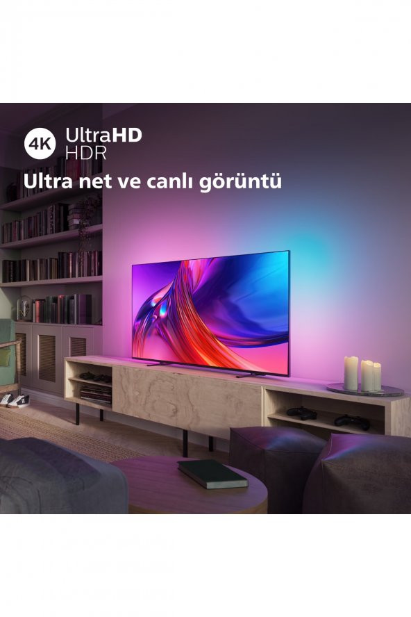55PUS8508 55 139 Ekran Uydu Alıcılı 4K Ultra HD Smart Ambilight LED TV - 5