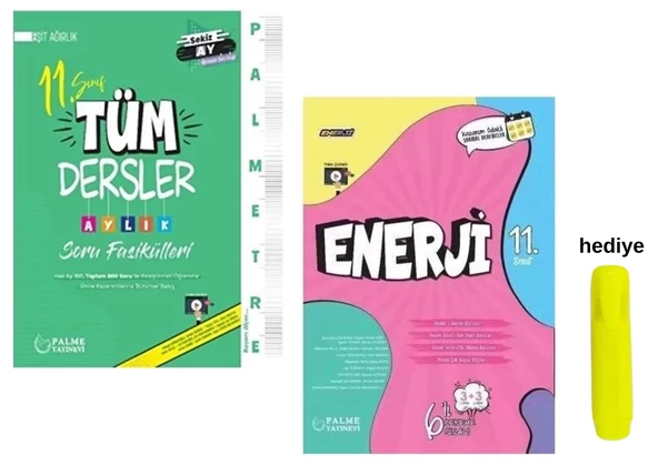 Palme Yayıncılık 11. Sınıf Eşit Ağırlık Tüm Dersler Aylık Soru Fasikülleri Ve Tüm Dersler Deneme Sınavları