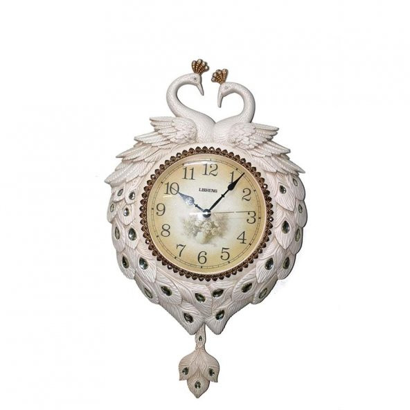 Duvara Asmalı Tavuskuşu Saat - 2