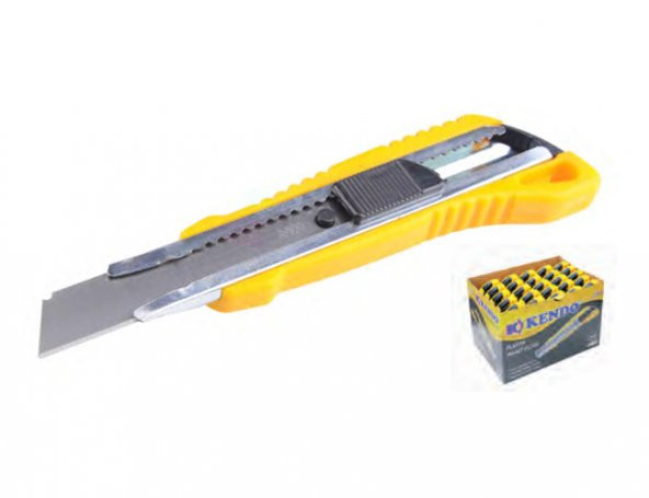 Kendo Plastik Maket Bıçağı  Falçata - Otomatik Kilitli