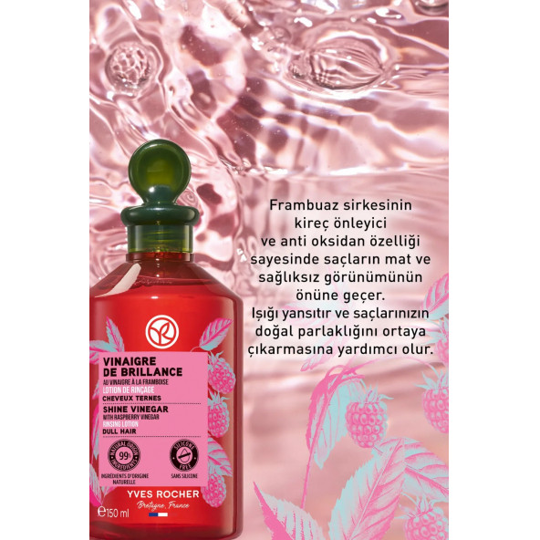 YVES ROCHER Parlatıcı (Brillance) Frambuaz Saç Sirkesi/Toniği - 2
