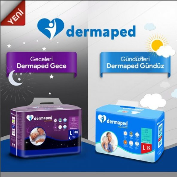 Dermaped Gece X-Large 120-170 cm 30lu Bel Bantlı Yetişkin Hasta Bezi - 2