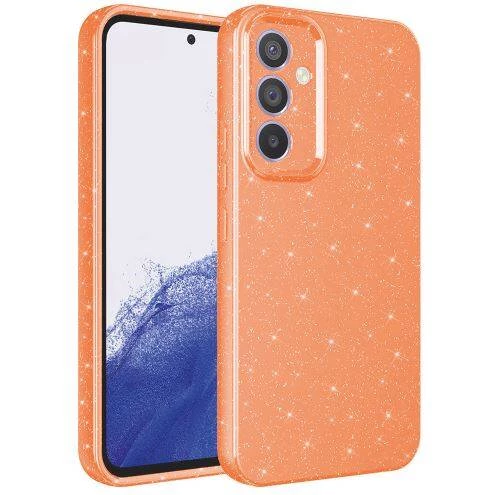 Samsung Galaxy A24 Kılıf Kamera Korumalı Simli Lüks Koton Kapak Kılıf - 9